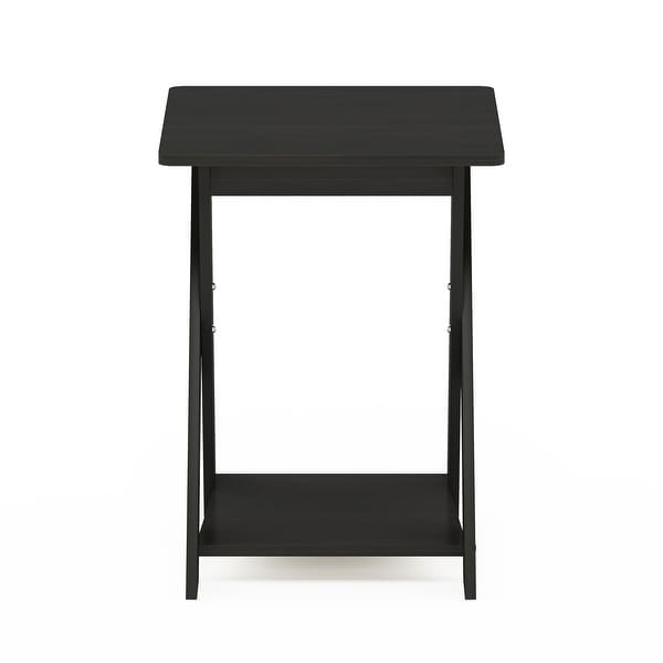 Porch and Den Wilmot Espresso Simplistic Criss-crossed End Table