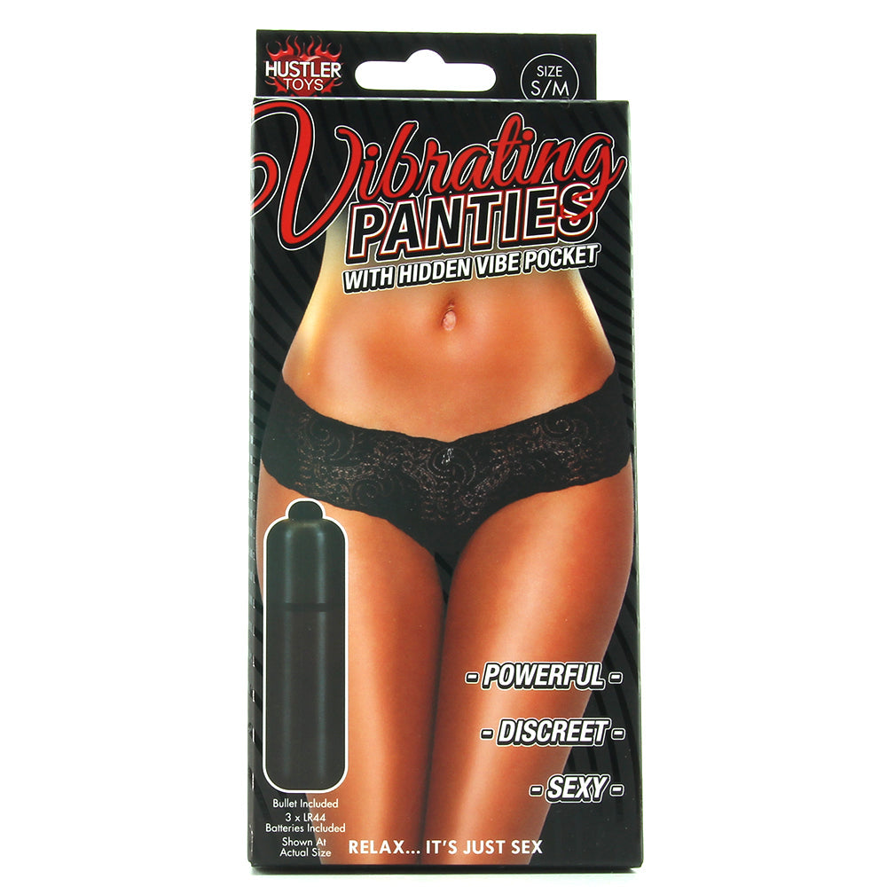 Vibrating Panties with Hidden Vibe Pocket /L