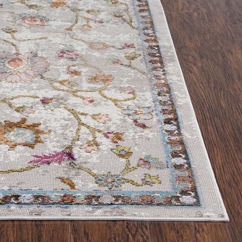 Rizzy Home Princeton Distressed Floral Rug