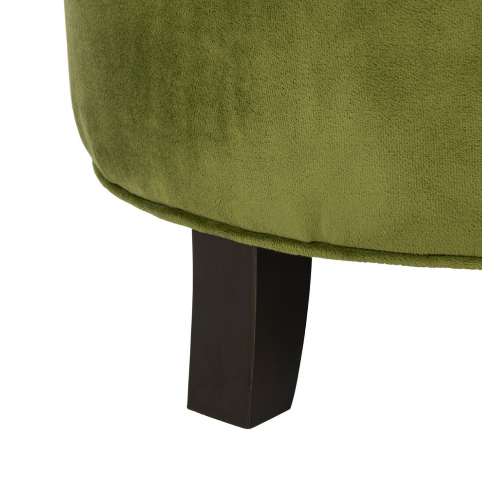 Emma Tufted Storage Ottoman  Fern/Espresso   Contemporary   Footstools And Ottomans   by Rustic Home Furniture Deco  Houzz