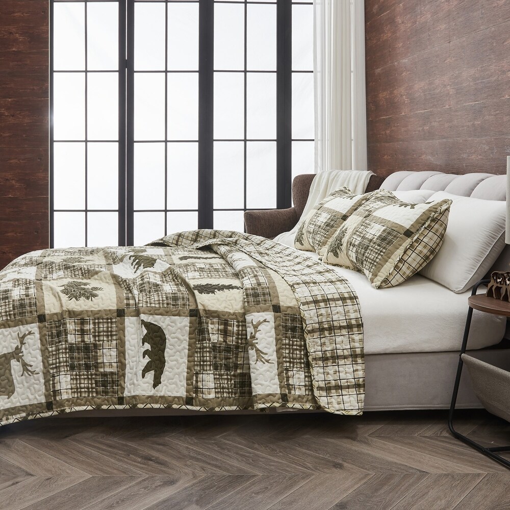 Premium Rustic Lodge  Season Quilt Set