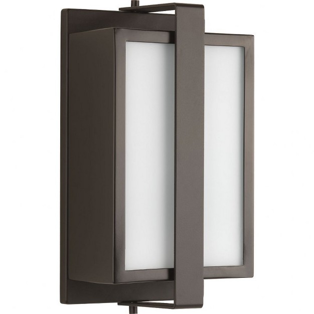 Progress Lighting Diverge 1 light Outdoor Wall Sconce Architectural Bronze Aluminum Shade Included