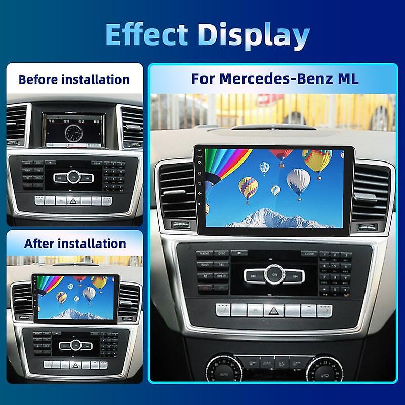 2Din Audio Radio For Mercedes-Benz ML 2012-2015 Car Multimedia Player GPS WIFI Carplay Android Auto