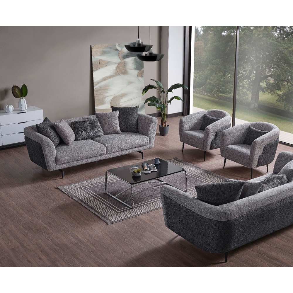 Yalin Two Sofa Two Chair Living Room Set