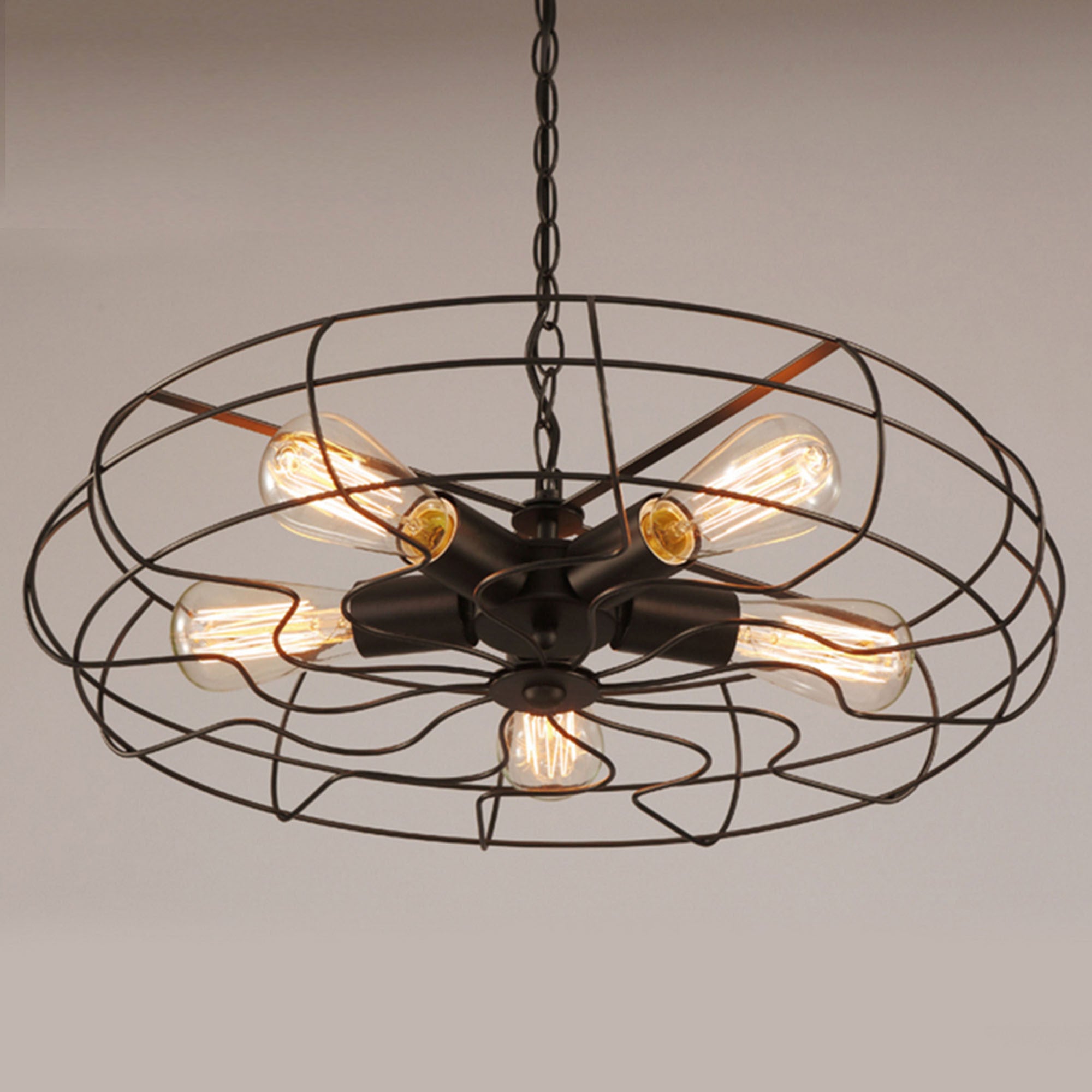 5 Heads Industrial Fan  Pendant  Lamp  Cy-Dd-099