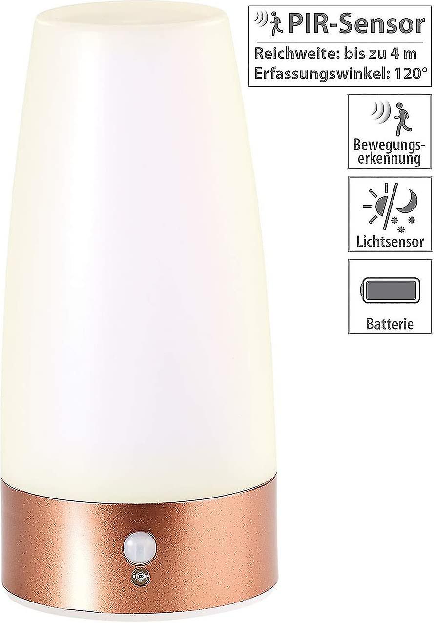 Table Lamp Battery: Led Table Lamp With Pir Motion Sensor， Battery Operated， Warm White (bedside Lamp Battery Operated)