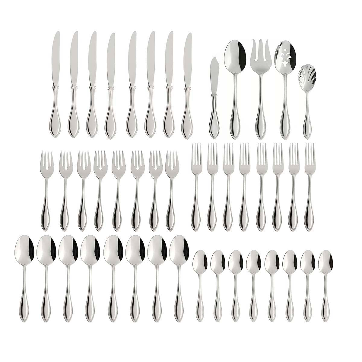 American Harmony 45 Piece Everyday Flatware Set