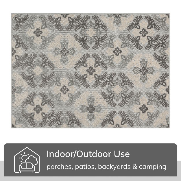 Well Woven Loewy Mediterranean Medallion Indoor Outdoorhigh low Pile Area Rug