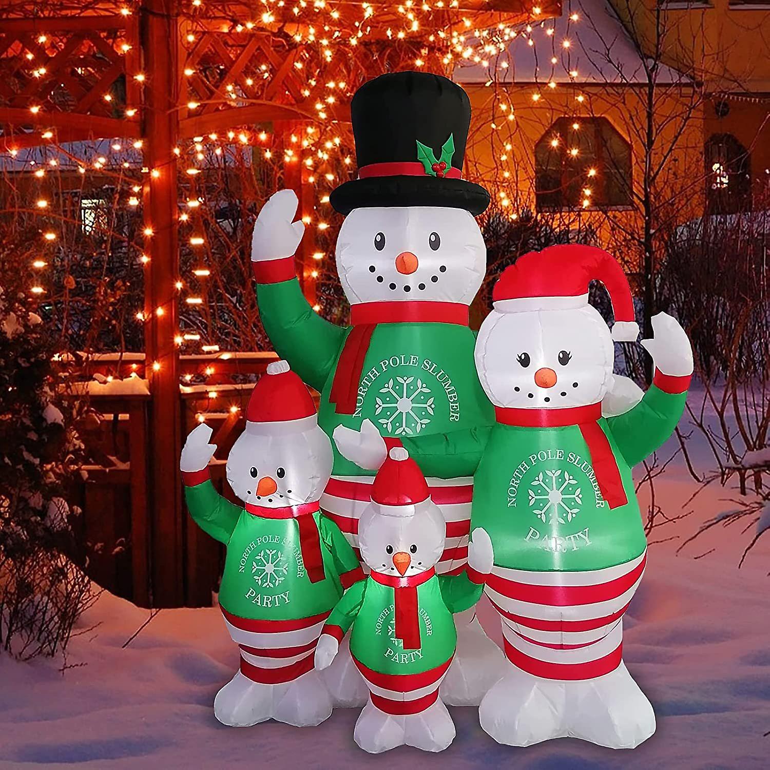 Torokom 6ft Christmas Inflatables Decorations Snowman Outdoor Decorations With Build-in Led Lights， Blow Up Yard Decoration Xmas Inflatables For Indoo