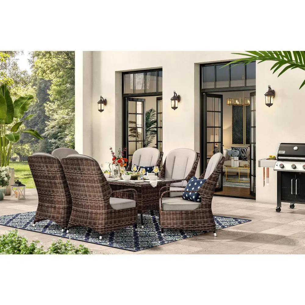 Home Decorators Collection Leeds 16 in. Mystic Bronze 1-Light Outdoor Line Voltage Wall Sconce with No Bulb Included HB7262A-293