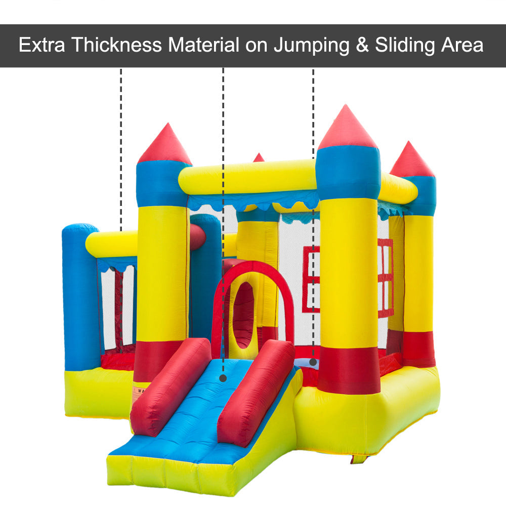 Outdoor inflatable bouncing house castle, children's play castle, 420D thick Oxford cloth without fan bouncy castle