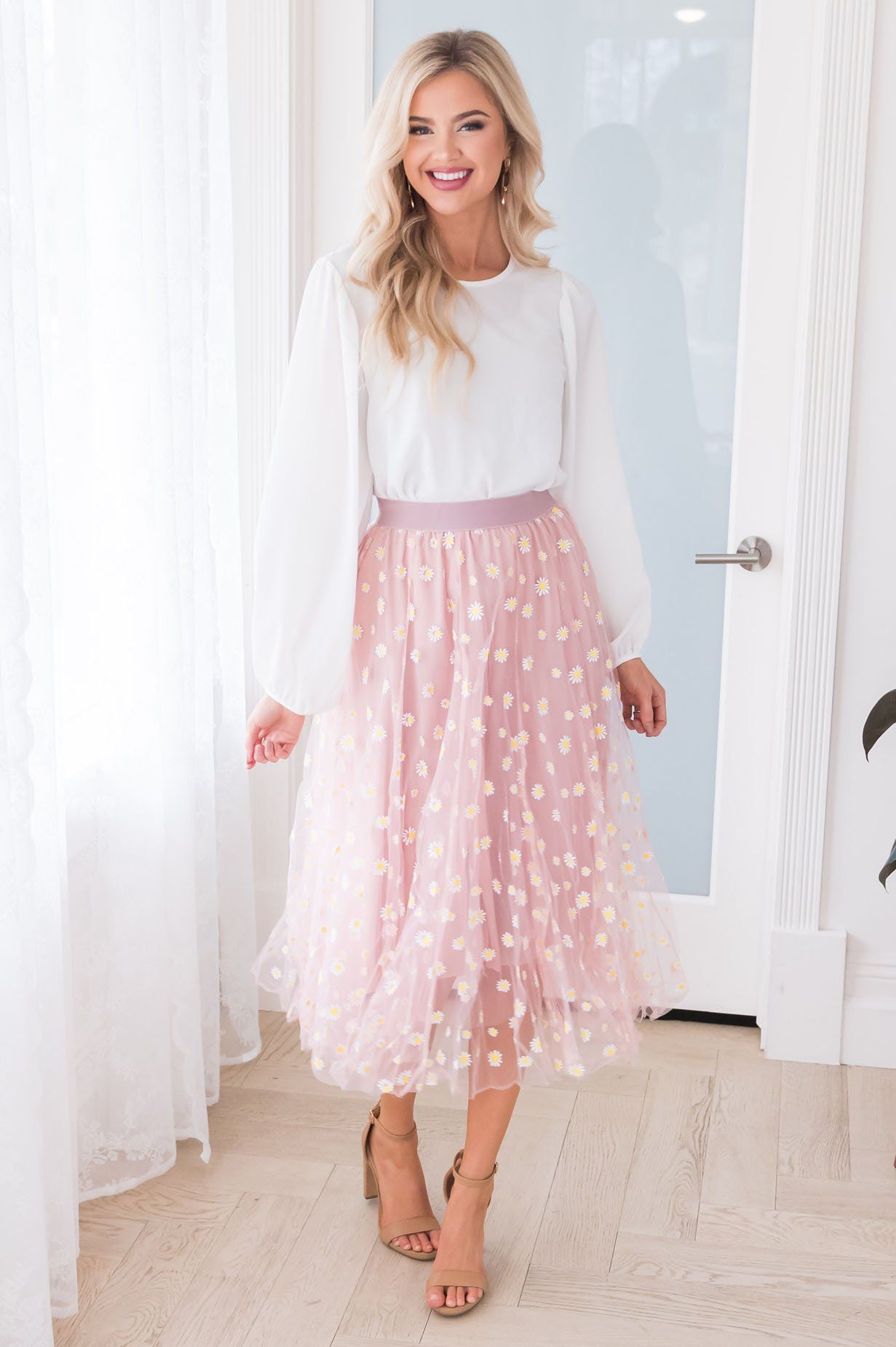 Crazy Daisy Modest Tulle Skirt