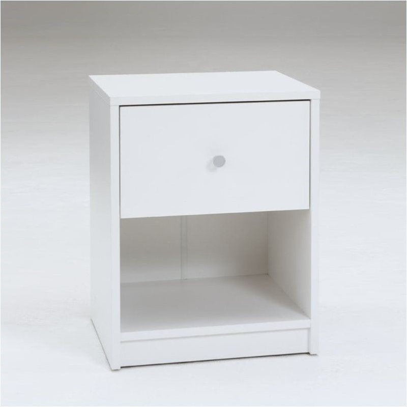 Pemberly Row 1 Drawer Nightstand in White