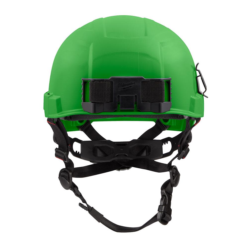 Milwaukee Green Safety Helmet with BOLT Class E