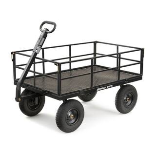 GORILLA CARTS 1200 lb. Heavy-Duty Steel Utility Cart GOR1200-COM