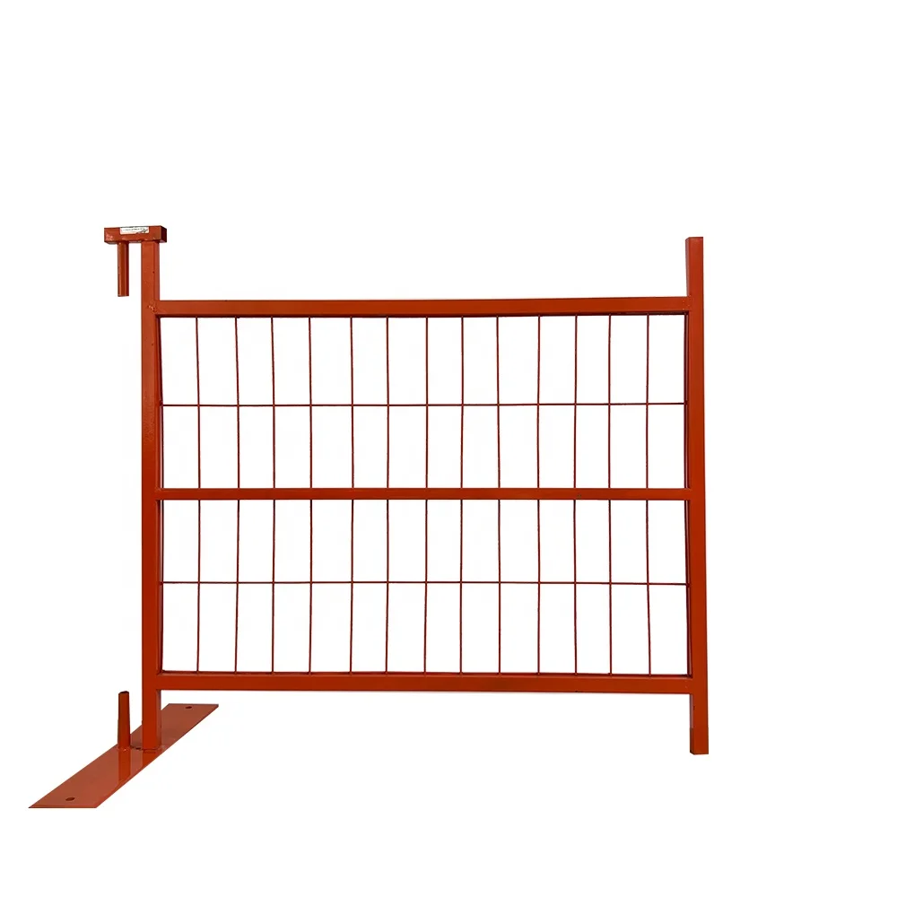 Factory deal Portable construction  fence panel square pipe  removable Canada Temporary Fence Panels for construction site