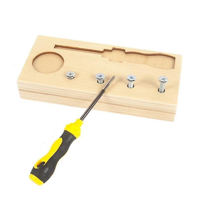 Wooden Screw Driver Board Basic Skills Bead Game Nuts Screw Set Gifts For Child Screwdriver Board T