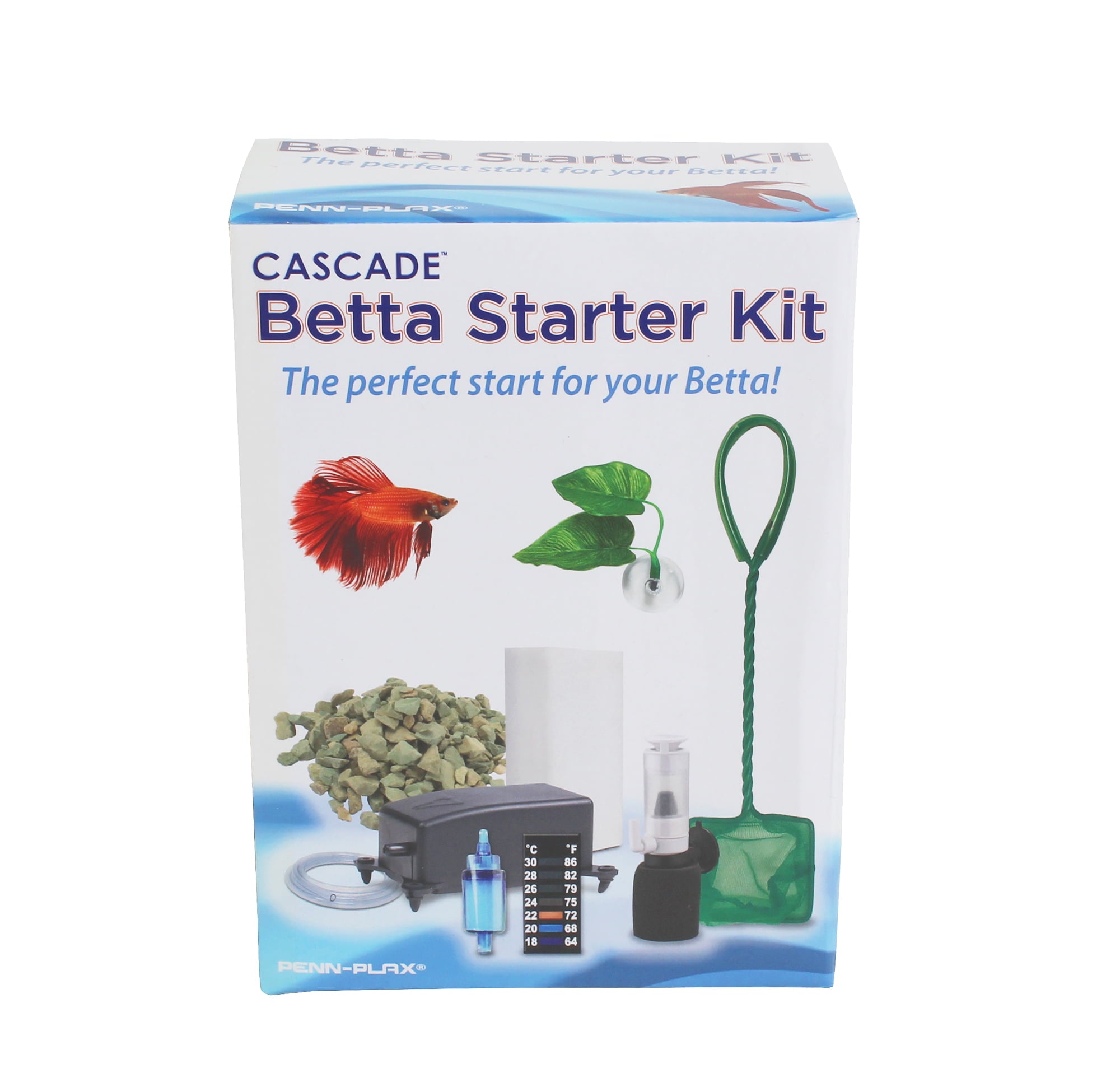 Penn-Plax Cascade Betta Fish Starter Kit – Flow Rate of 1.2 L/Min – 9 Pieces