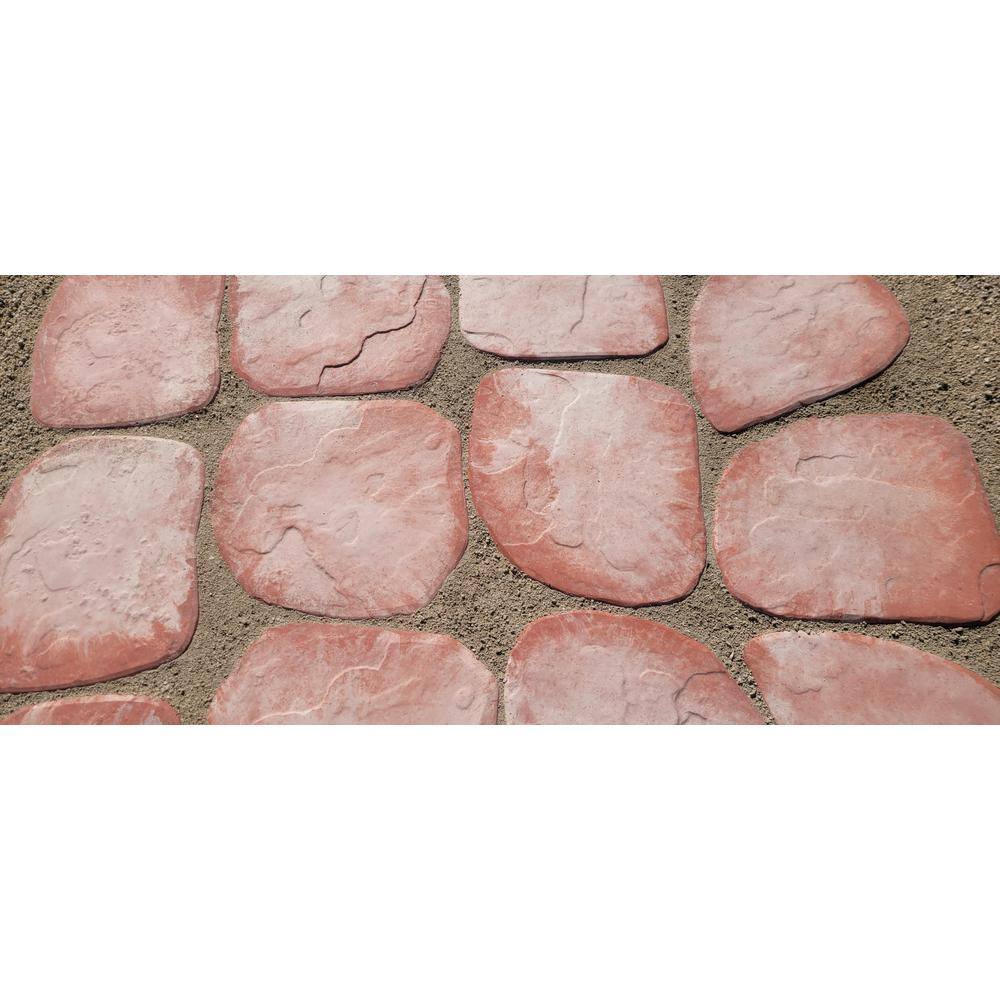 Classic Stone El Paso Sedonastone Irregular Concrete Stepping Stone Pathway Pack (32-Piece) 100085622