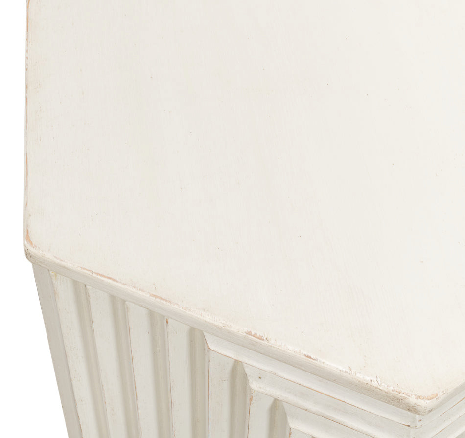 Victor Side Table Antique White   Transitional   Side Tables And End Tables   by Sideboards and Things  Houzz