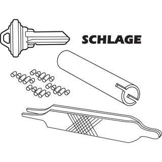 Prime-Line Re-Key A Lock Kit Schlage Type C 5-Pin Tumbler Sets wPre-cut Keys E 2402