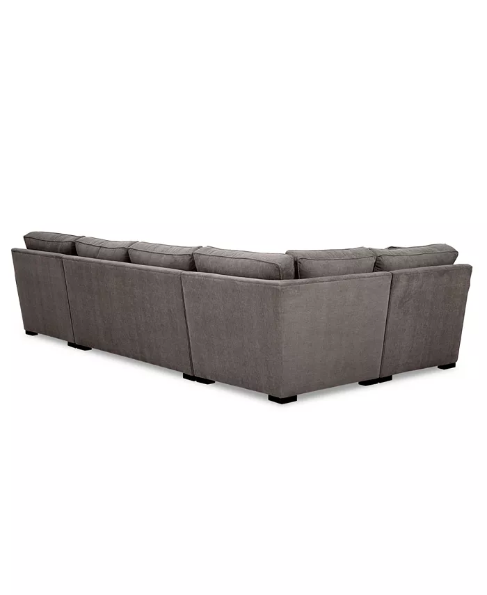 Furniture Radley 4-Pc. Fabric Chaise Sectional Sofa with Corner Piece