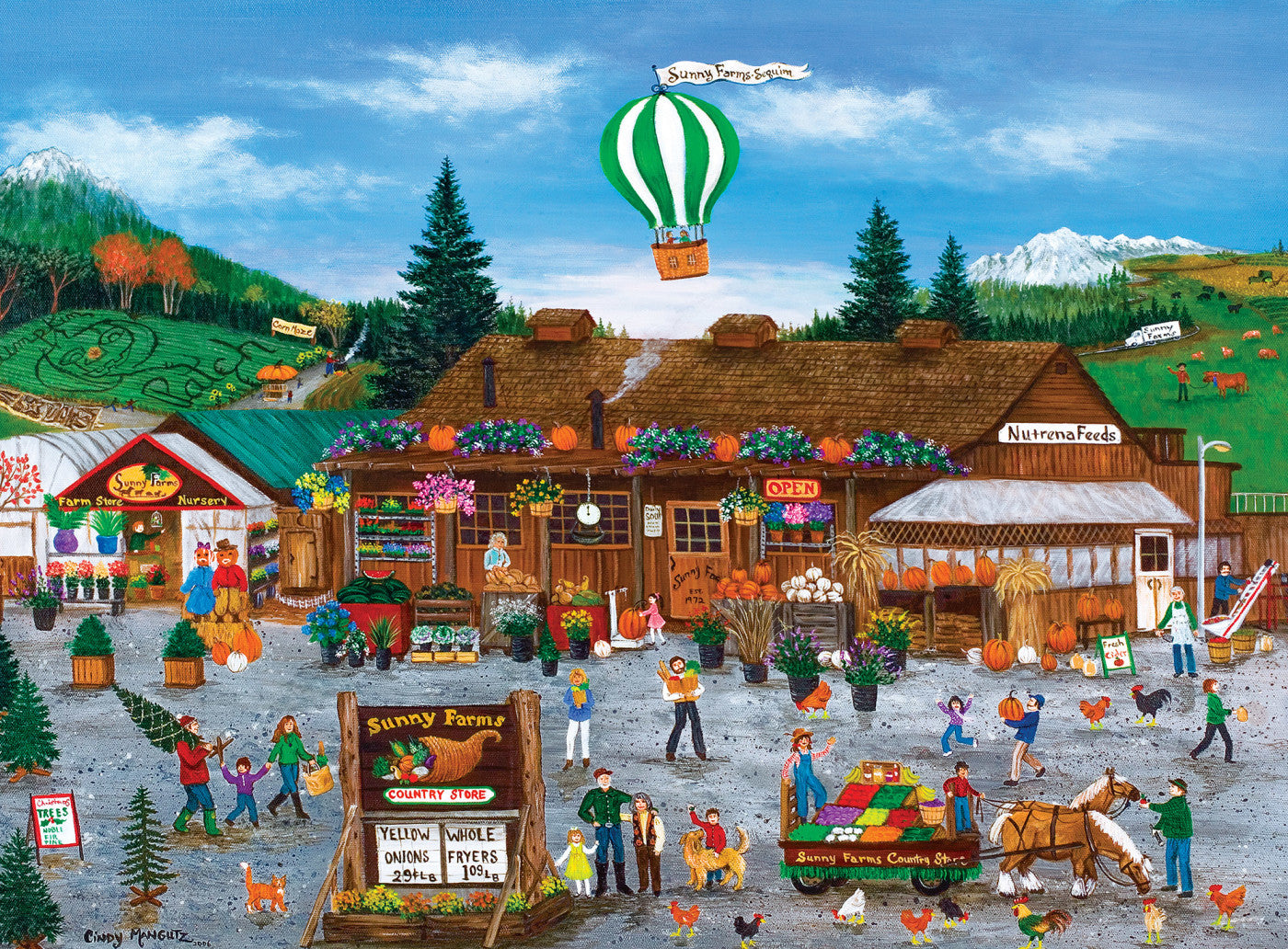 MasterPieces 12 Pack Jigsaw Puzzles - Folk Art 12-Pack Bundle