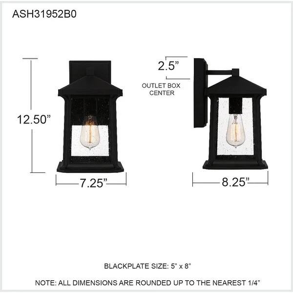 Sloane 1-Light Matte Black Outdoor Wall Lantern Shopping - The Best Deals on Outdoor Wall Lanterns | 39804256