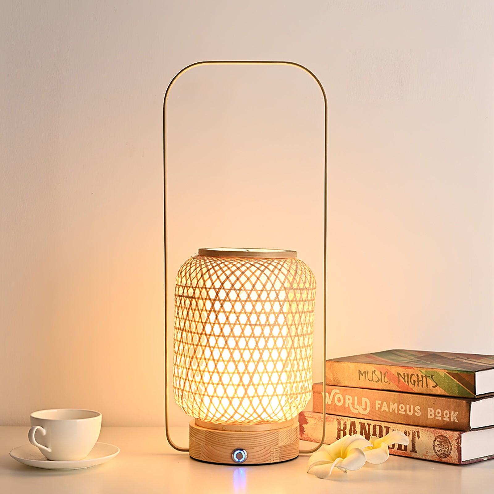 Bamboo Lantern Table Lamp