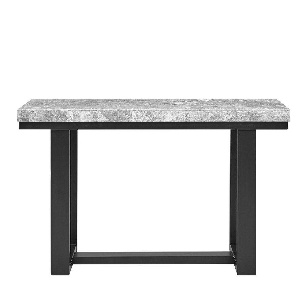 The Gray Barn Ludlow Gray Marble Sofa Table