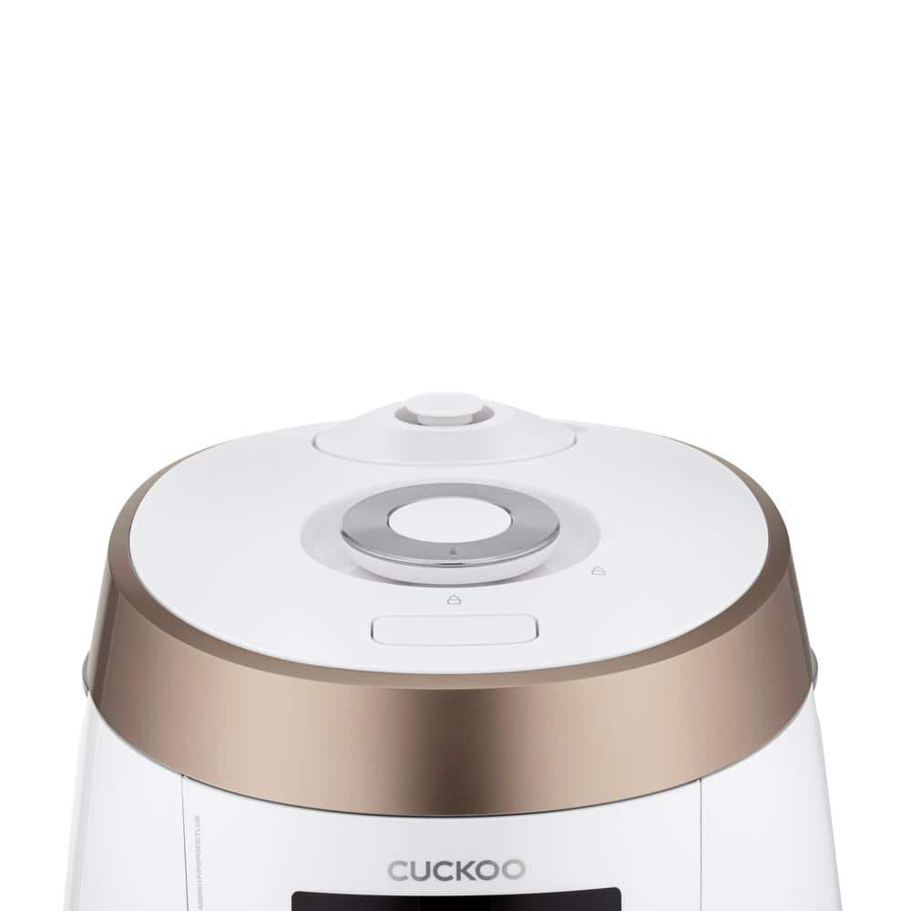 Cuckoo 5 Qt. White/Gold Electric Multi Pressure Cooker with dial CMC-ASB501S