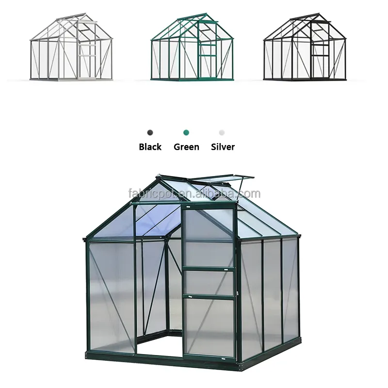 custom outdoor polycarbonate mini plastic garden greenhouse waterproof walk in greenhouses