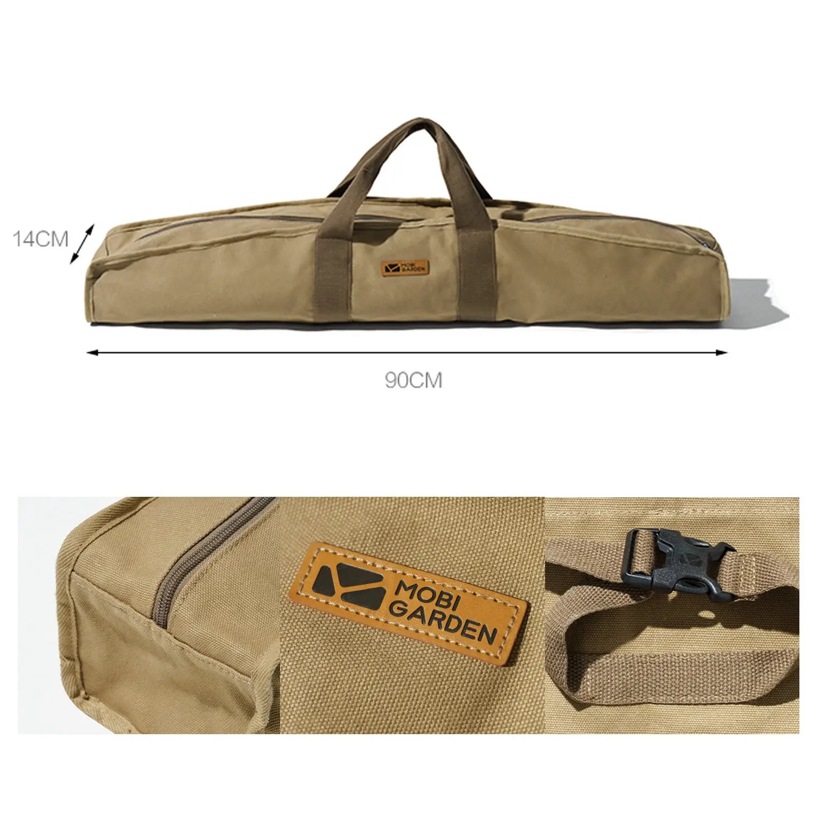 MOBI GARDEN Canvas Storage Bag For Tarp Pole Handbag