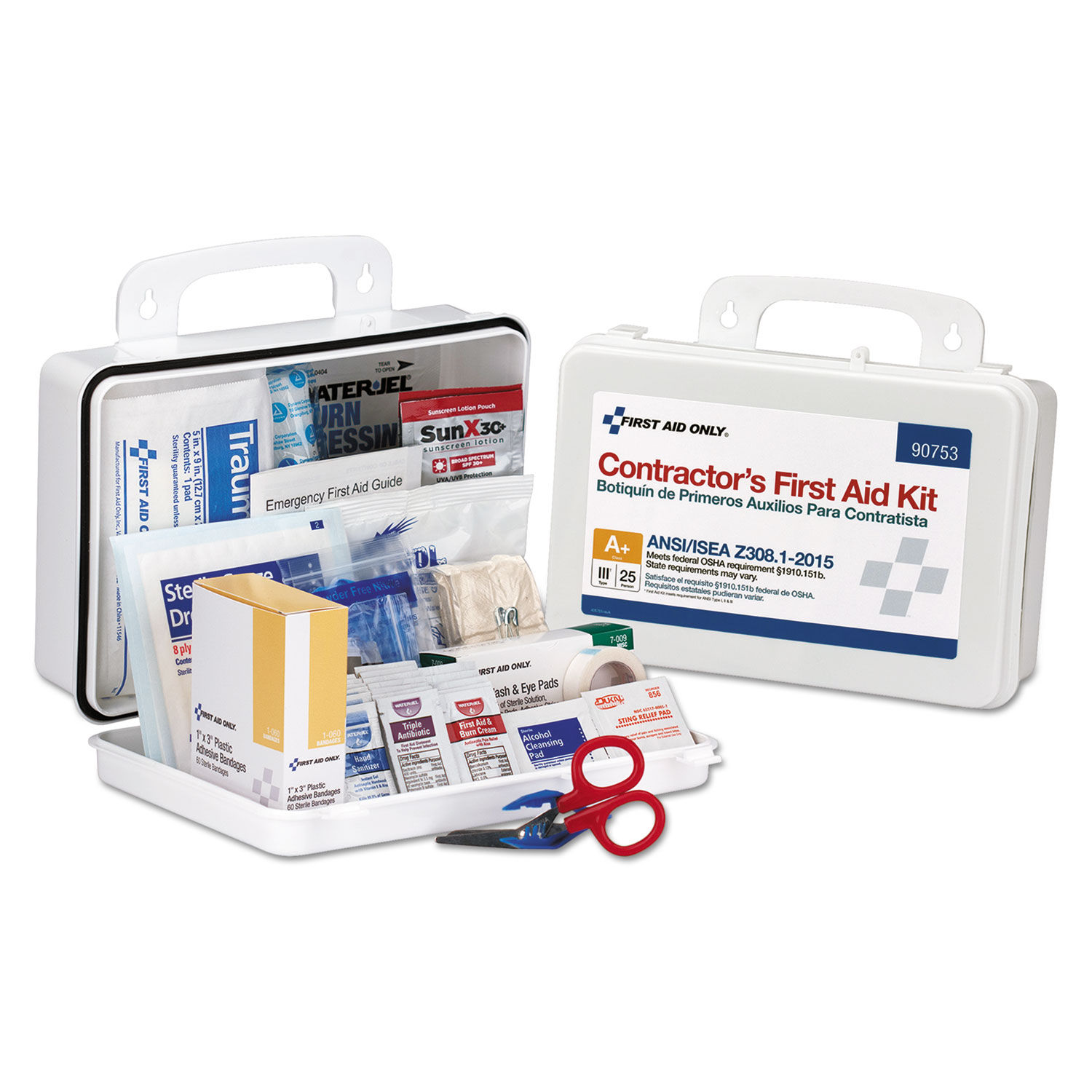 Contractor ANSI Class A+ First Aid Kit for 25 People by First Aid Onlyandtrade; FAO90753