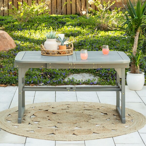 Middlebrook Surfside Acacia Wood Outdoor Extension Dining Table