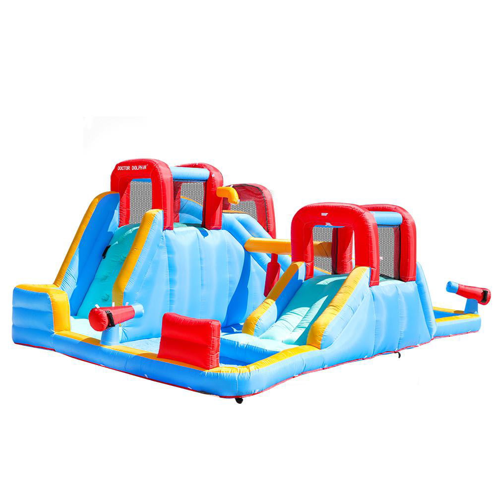 Inflatable Bounce House,Bouncy House with Slide and 750W Air Blower, Kids Bouncy Castle for Outdoor Backyard