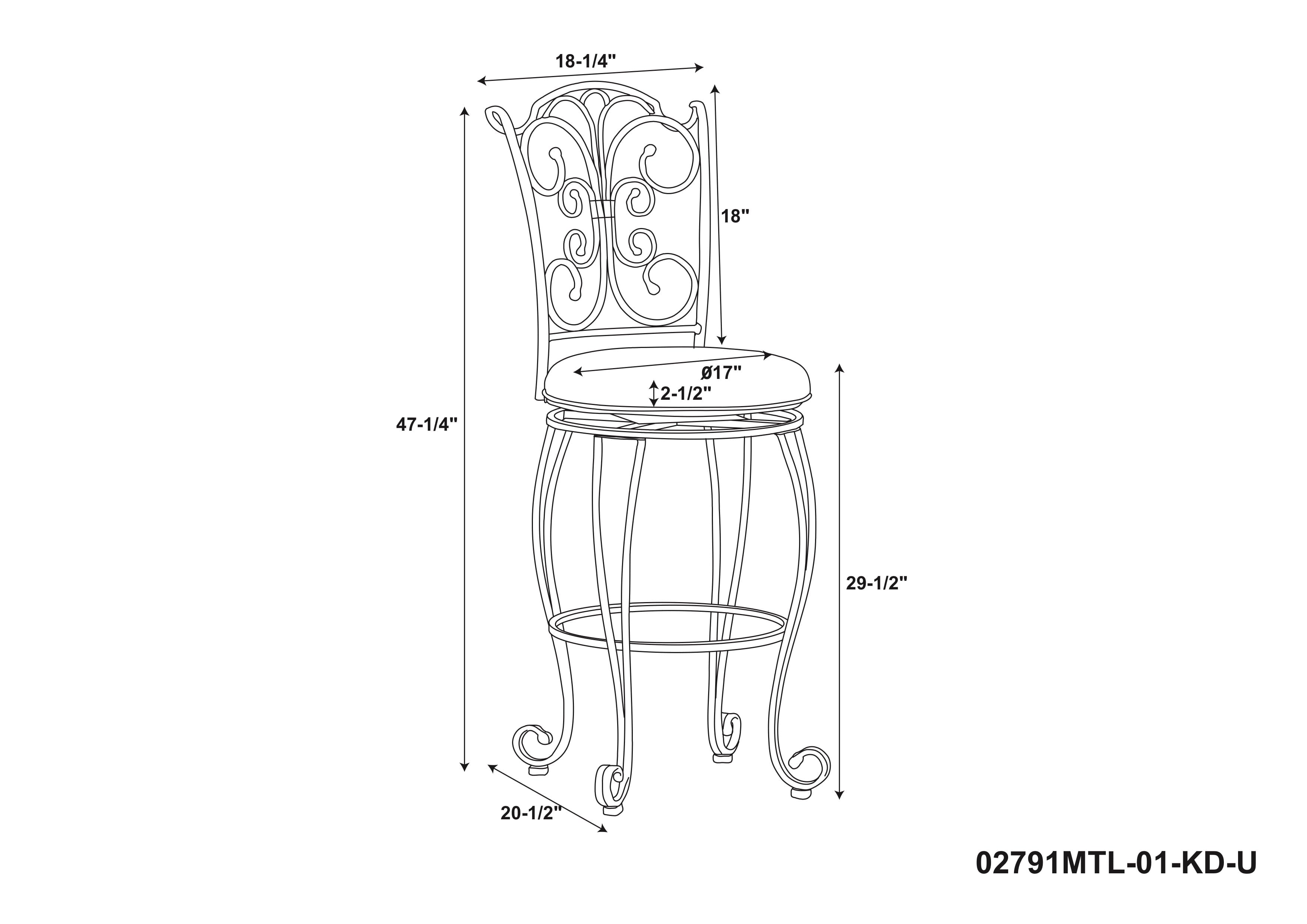 Linon Bar Stool with Swivel， Light Brown