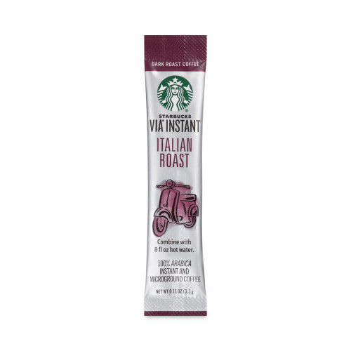 Starbucks VIA Ready Brew Coffee， 3/25oz， Italian Roast， 50/Box (11008130)