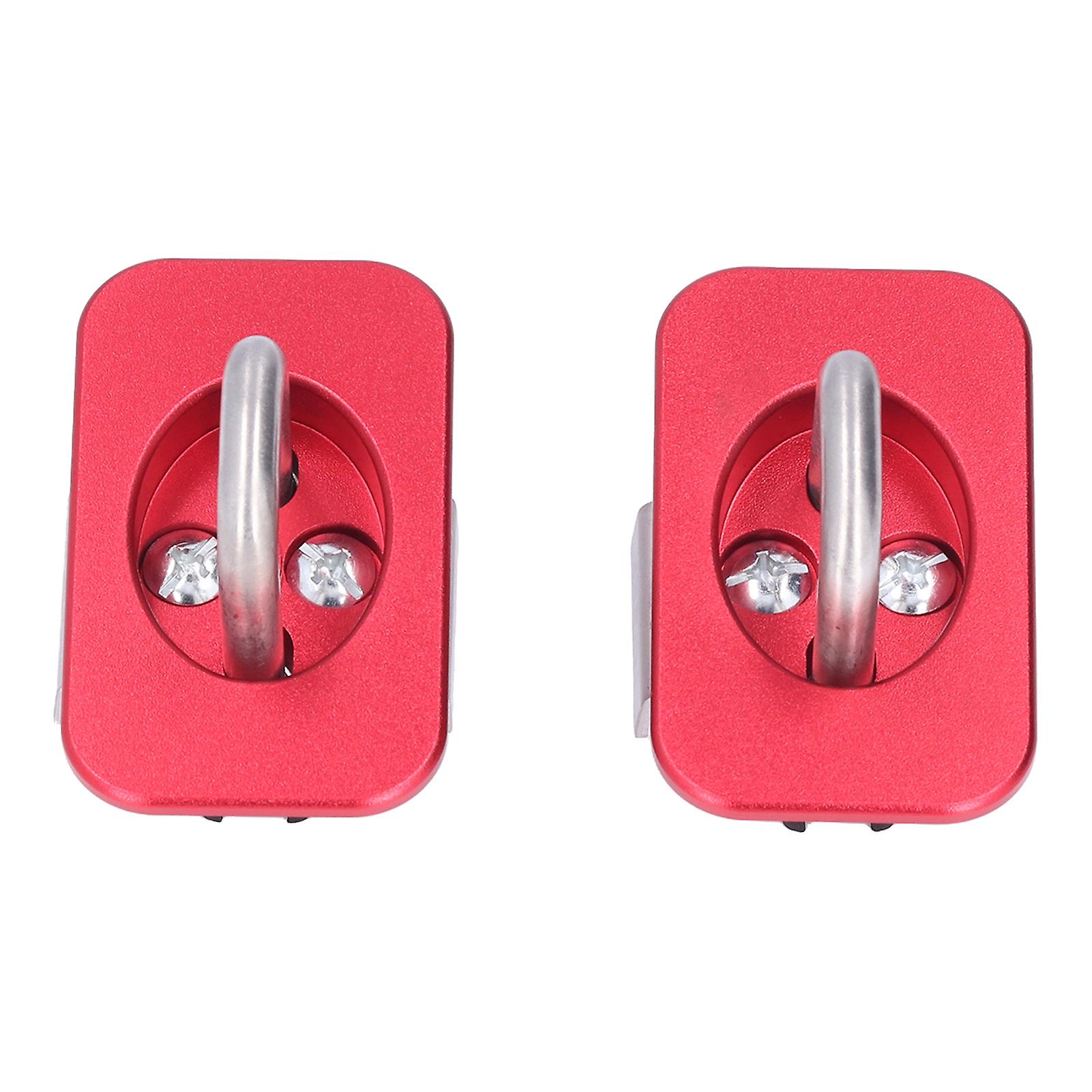 2pcs Truck Bed Tie Downs Side Wall Cargo Anchors 1000 Pounds Capacity Replacement For F150 F250 F350red