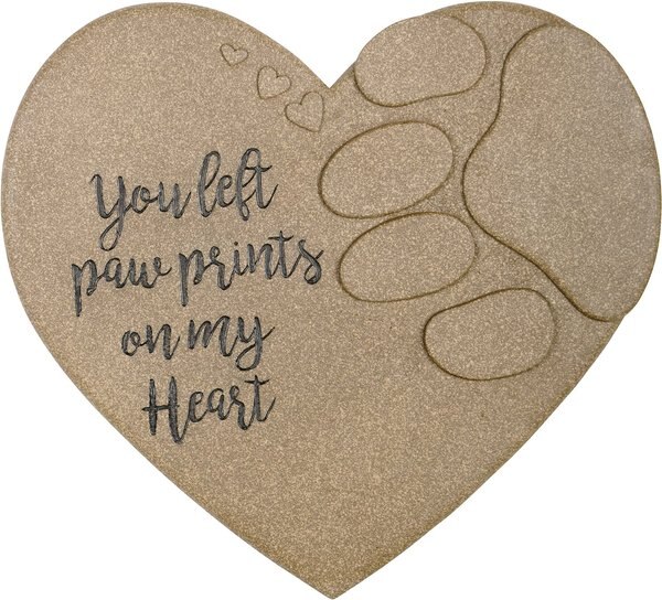 Carson Industries You Left Paw Prints Garden Stone