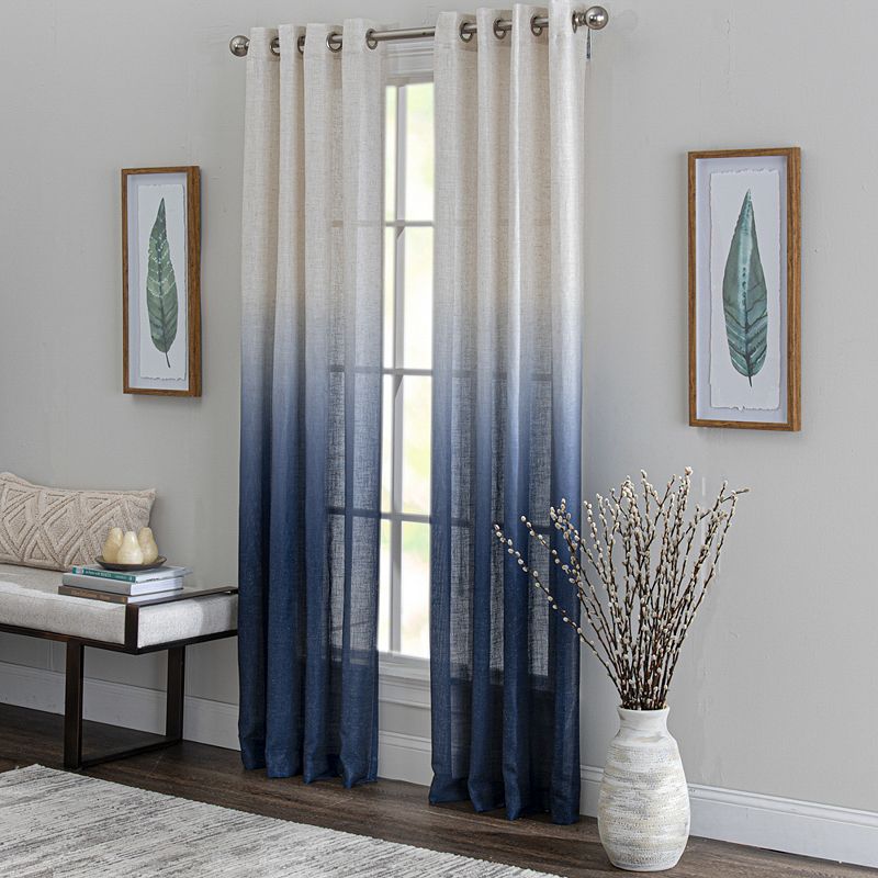 NATCO Harwich Mid Printed Shibori Window Curtain Panel