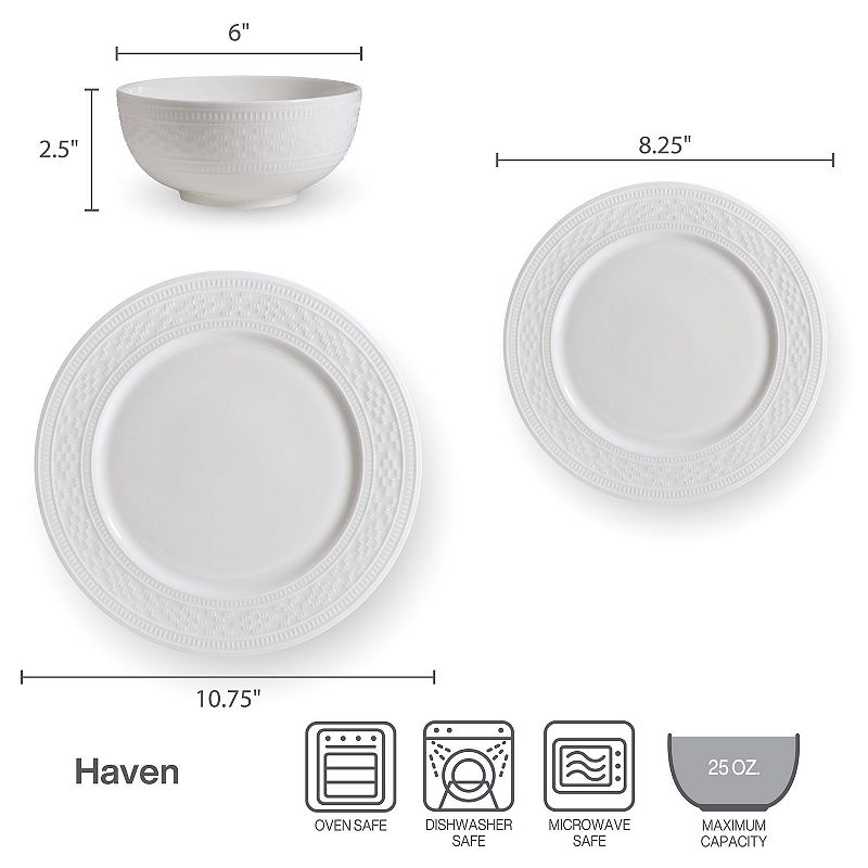 Mikasa Haven Bone China 12 pc Dinnerware Set