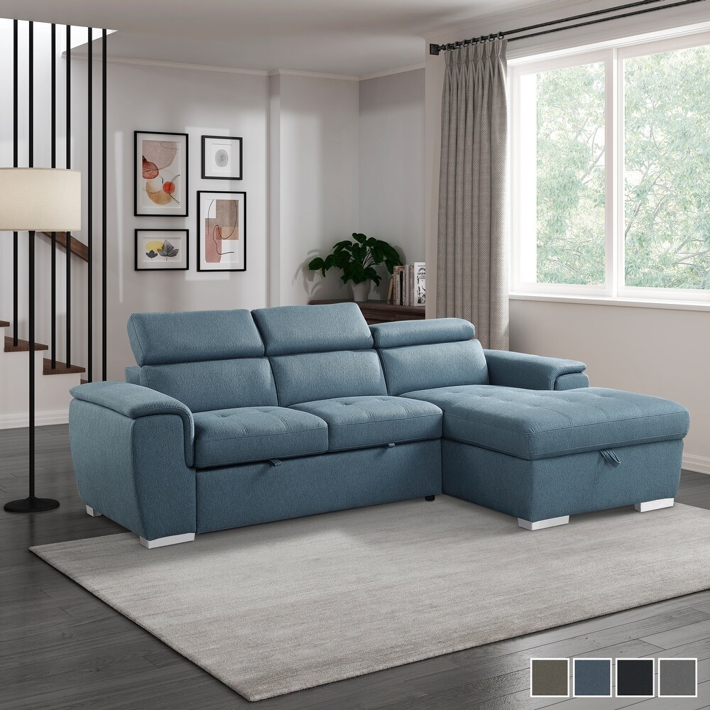 McCoy 2 Piece Sofa Chaise with Pull Out Bed