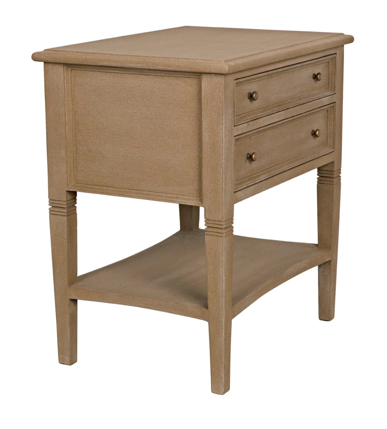 Oxford 2-Drawer Side Table Weathered