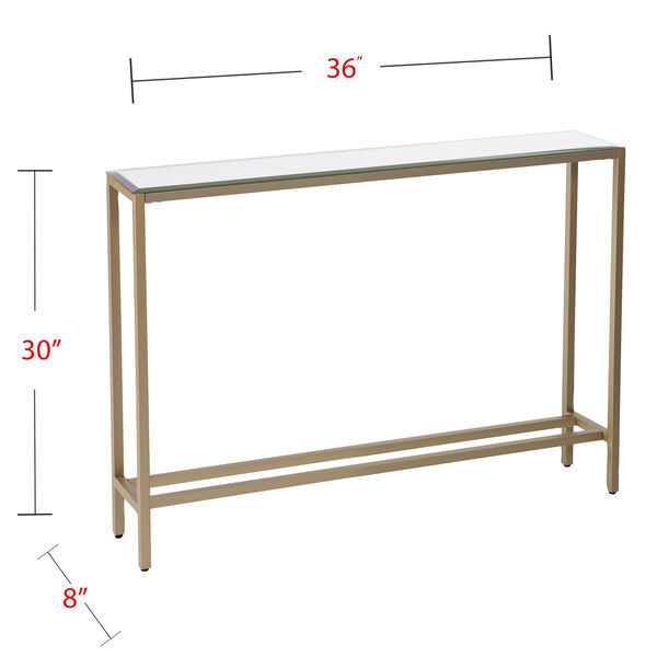 Darrin Metallic Gold 36-Inch Console Table