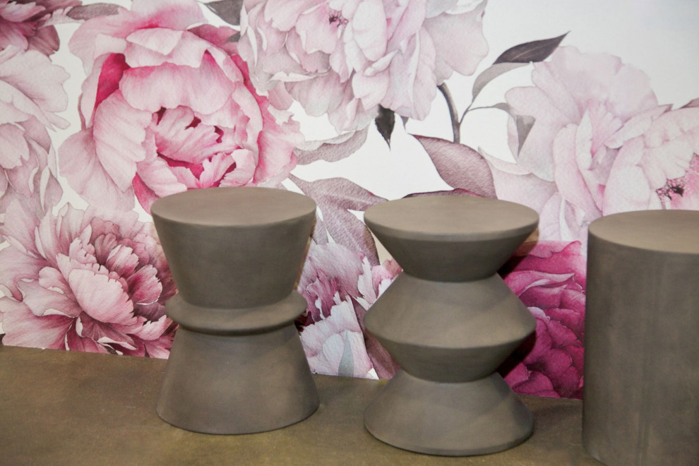 Concrete Hourglass Side Table   Industrial   Side Tables And End Tables   by LH Imports  Houzz