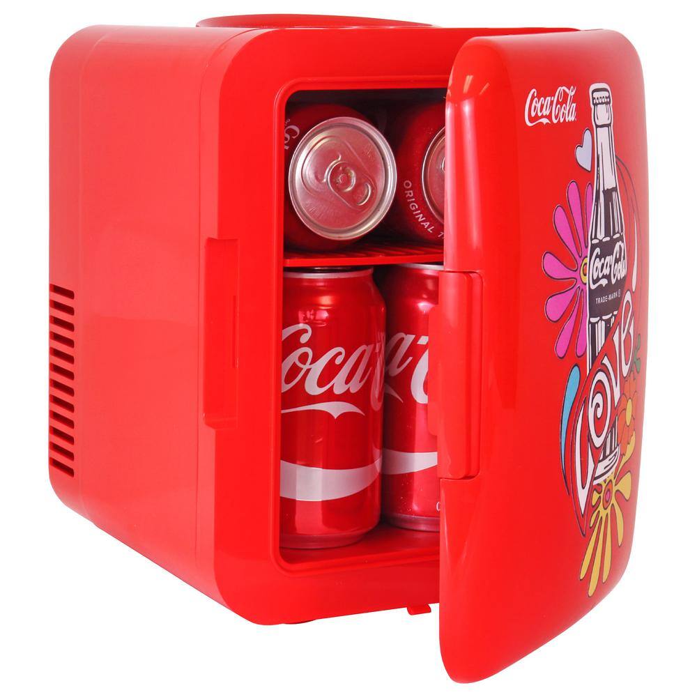 Coca-Cola 4 lit cooler with 1971 LOVE Graphic KDC4-LOVE