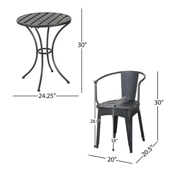 3PC Metal Bistro Sets