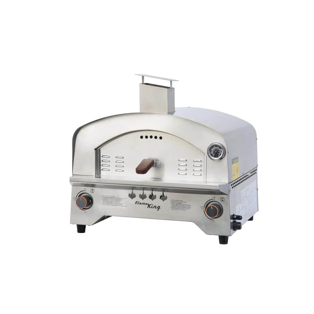 Flame King Multi-Function Propane Pizza Oven with 13 in. Pizza Stone YSN-SSPZG