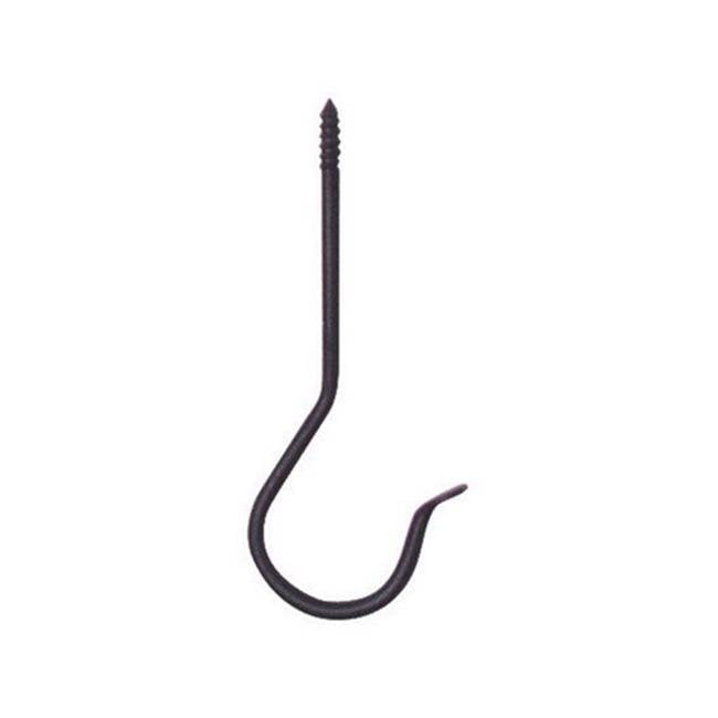 Panacea 89404 Black Wrought Iron 6 in. H Threaded J-Hook Plant Hook